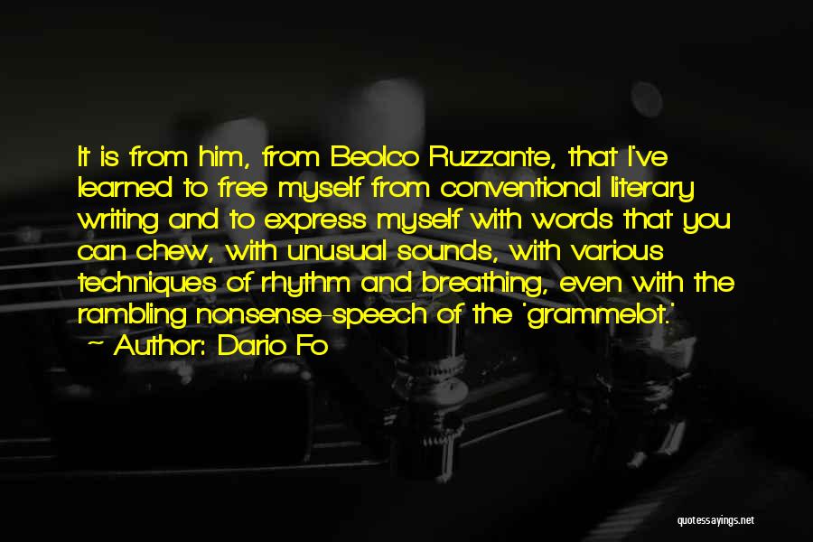 Free Speech Quotes By Dario Fo