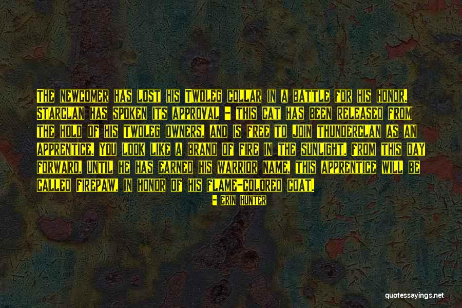 Free Spoken Quotes By Erin Hunter Free Spoken Quotes By Erin Hunter