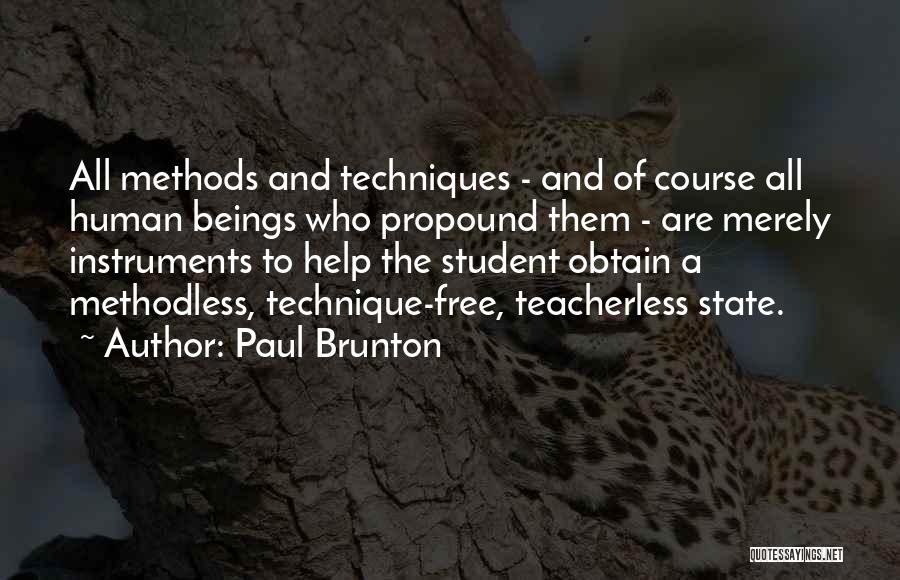 Free State Quotes By Paul Brunton