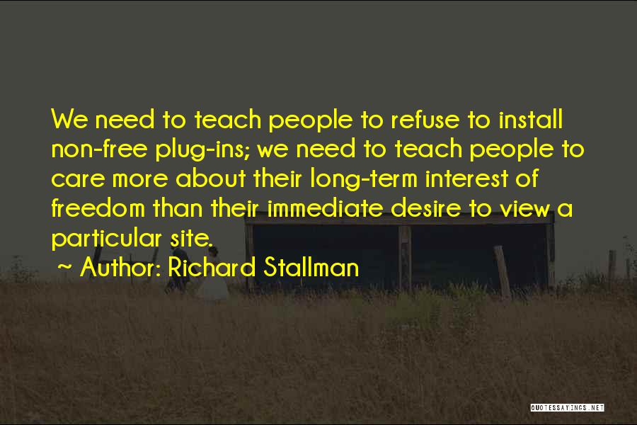 Free Term Quotes By Richard Stallman