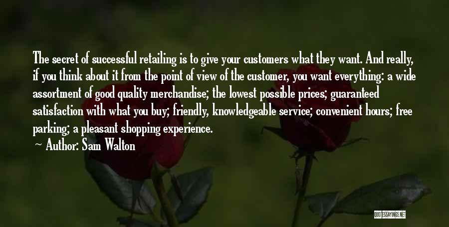 Free Thinking Of You Quotes By Sam Walton