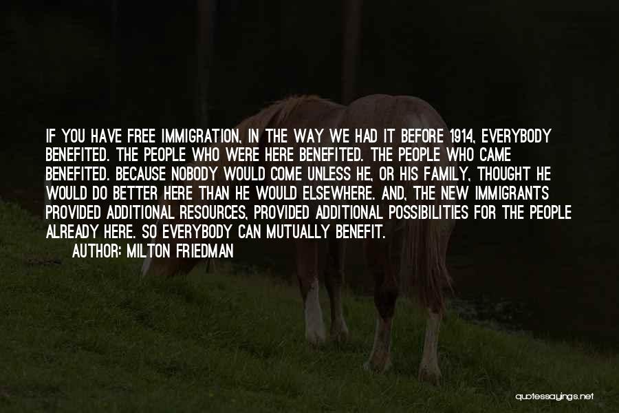 Free Thought Quotes By Milton Friedman