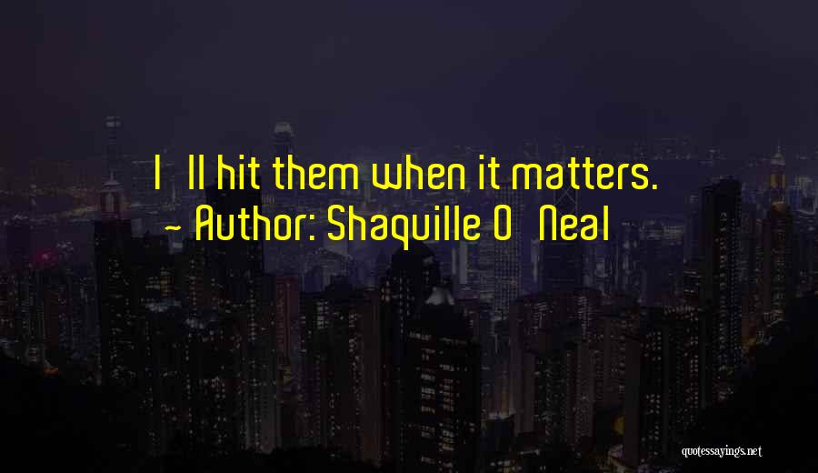 Free Throw Quotes By Shaquille O'Neal