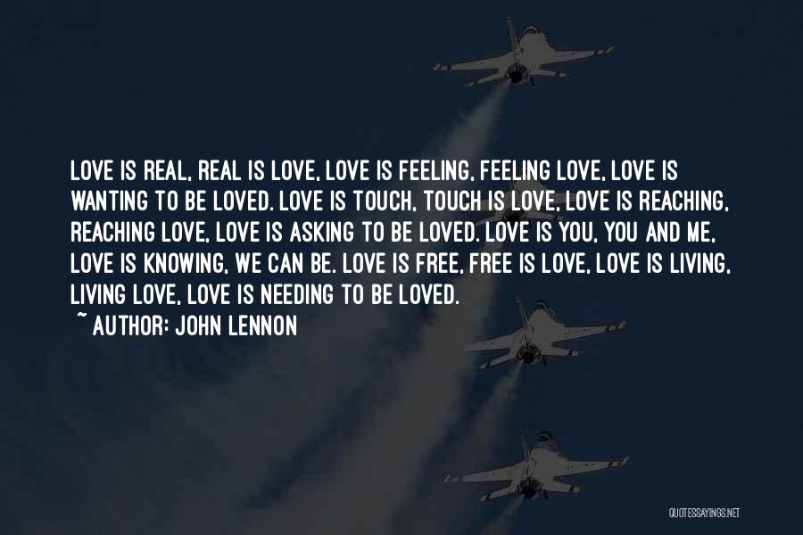 Free To Love Quotes By John Lennon