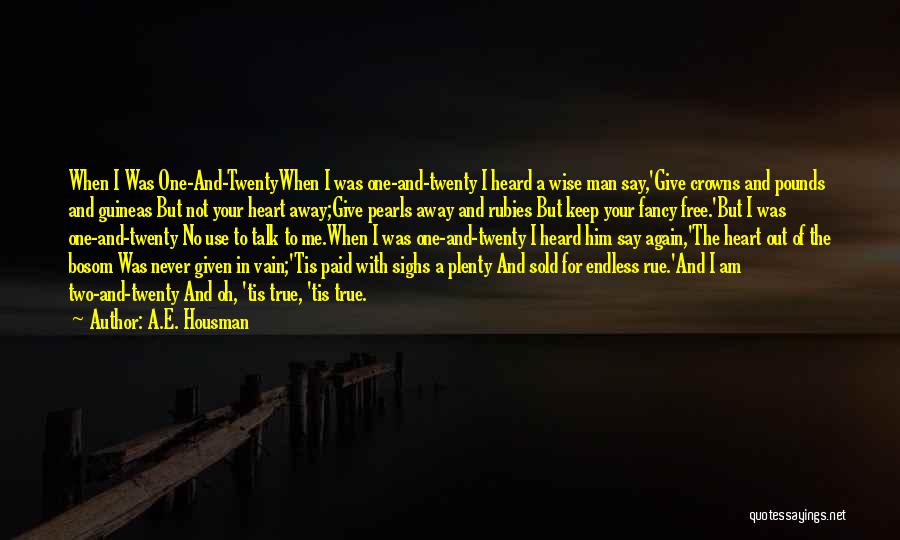 Free To Use Love Quotes By A.E. Housman