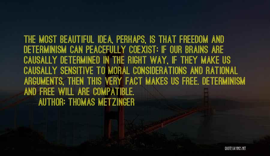 Free Will And Determinism Quotes By Thomas Metzinger