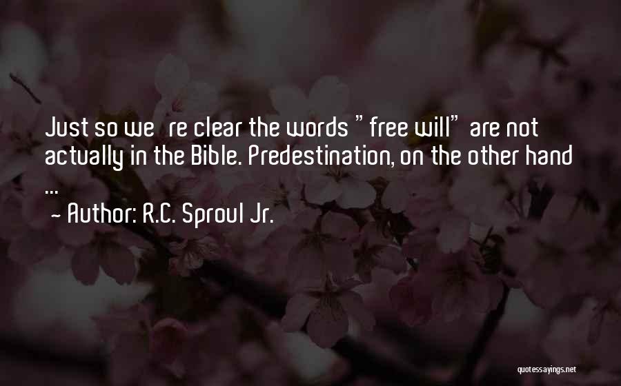 Free Will In The Bible Quotes By R.C. Sproul Jr.