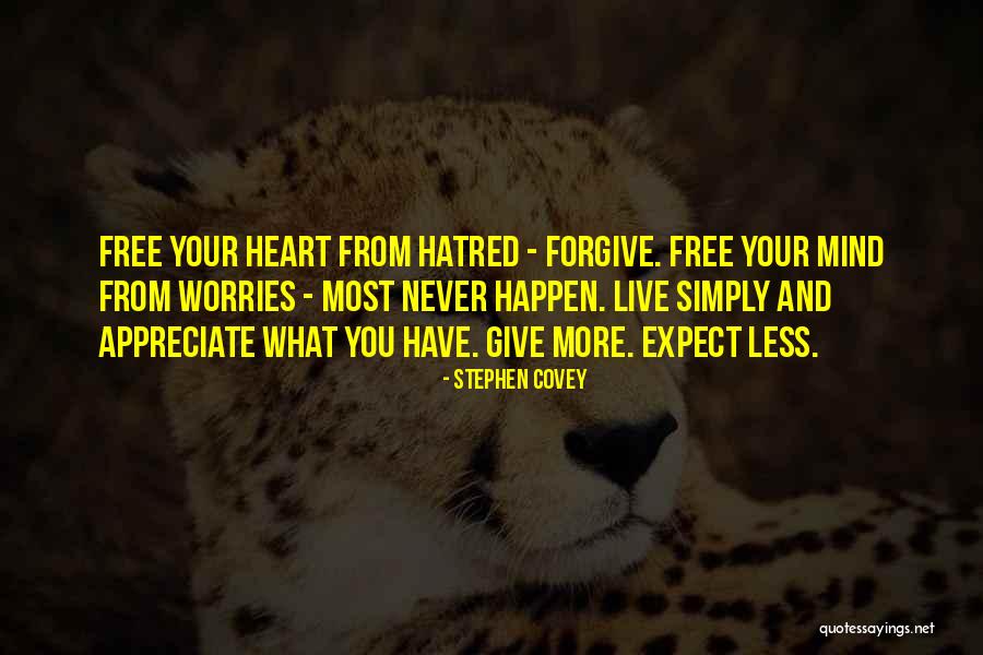 Free Your Mind From Worries Quotes By Stephen Covey Free Your Mind From Worries Quotes By Stephen Covey