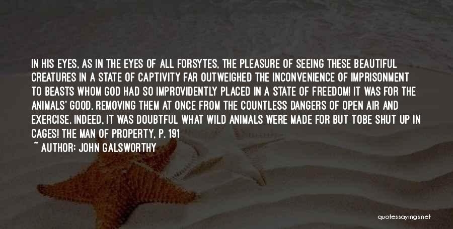 Freedom And Cages Quotes By John Galsworthy