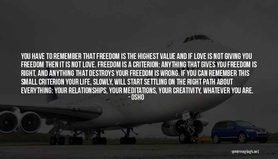 Freedom And Creativity Quotes By Osho Freedom And Creativity Quotes By Osho