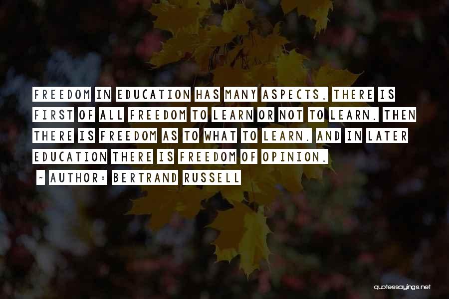 Freedom And Education Quotes By Bertrand Russell