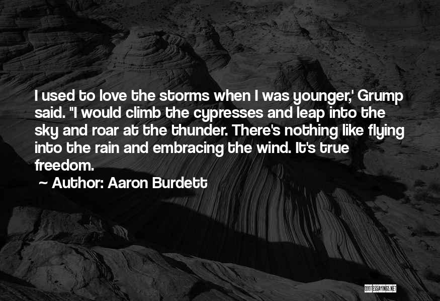 Freedom And Flying Quotes By Aaron Burdett