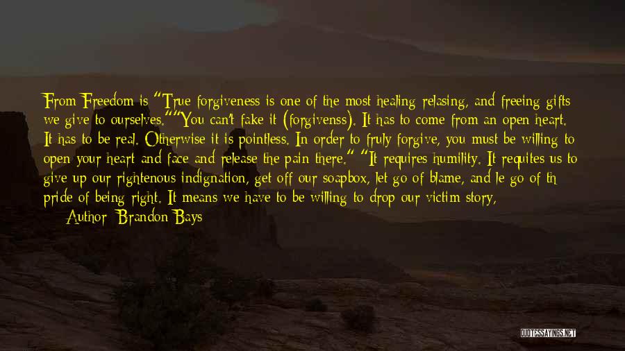 Freedom And Forgiveness Quotes By Brandon Bays