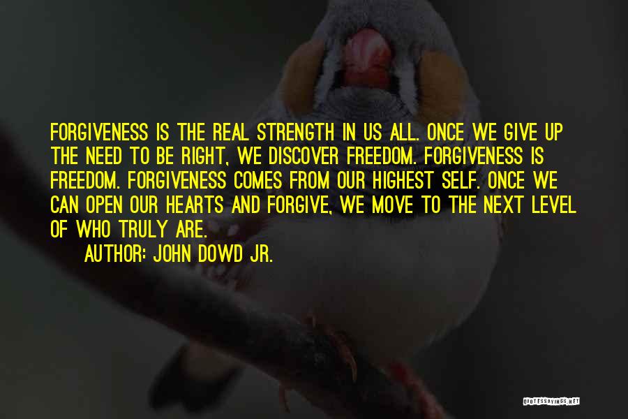 Freedom And Forgiveness Quotes By John Dowd Jr.