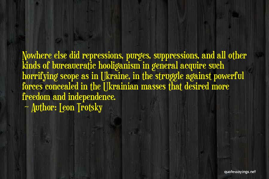 Freedom And Independence Quotes By Leon Trotsky
