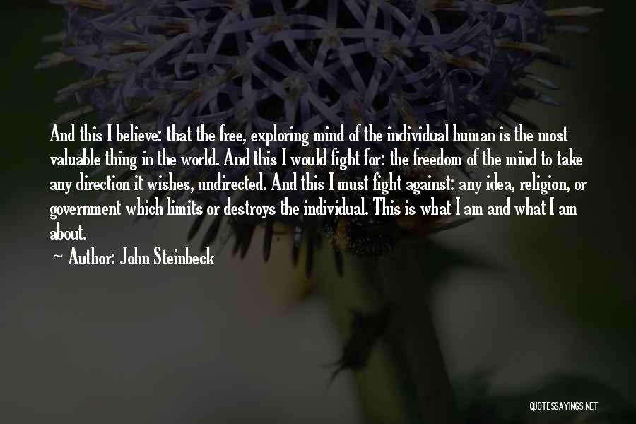 Freedom And Religion Quotes By John Steinbeck