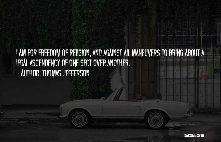 Freedom And Religion Quotes By Thomas Jefferson