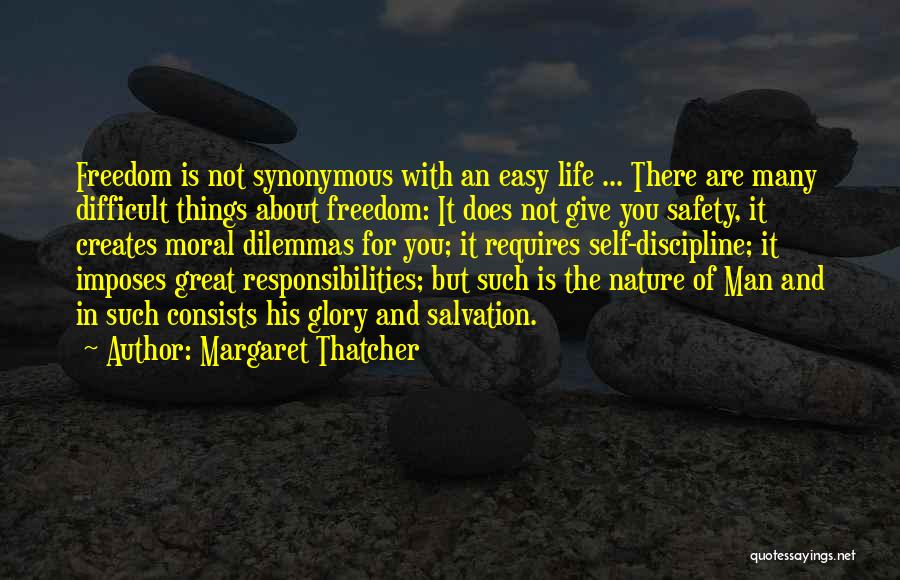 Freedom And Safety Quotes By Margaret Thatcher