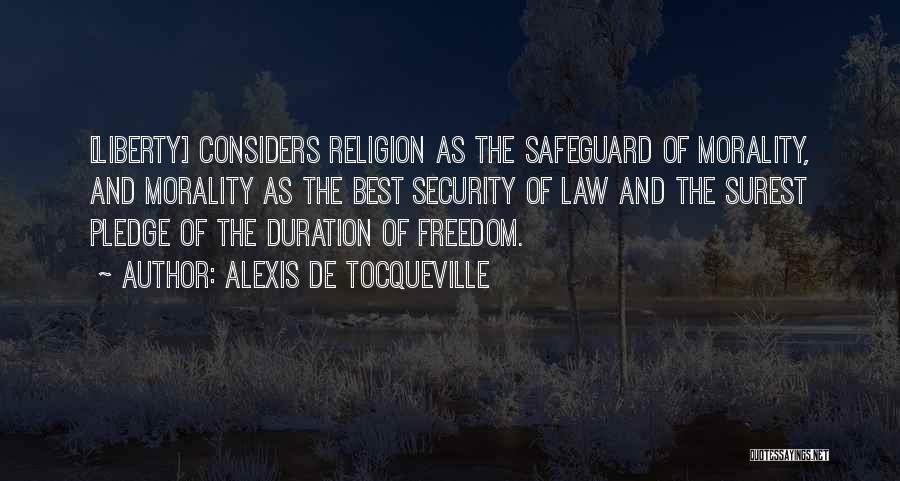 Freedom And Security Quotes By Alexis De Tocqueville