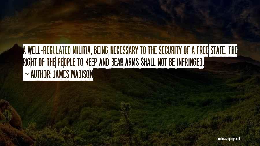 Freedom And Security Quotes By James Madison