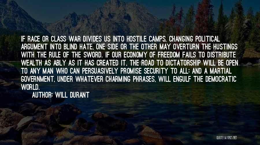 Freedom And Security Quotes By Will Durant