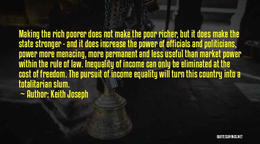 Freedom Cost Quotes By Keith Joseph