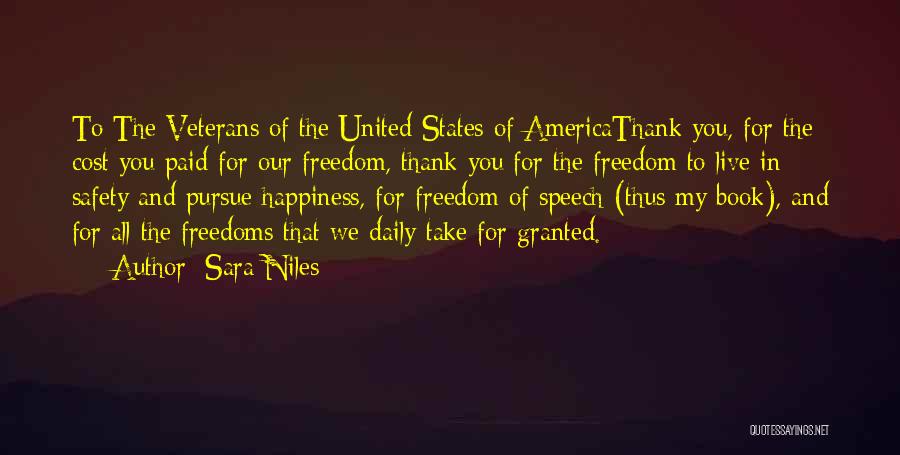 Freedom Cost Quotes By Sara Niles