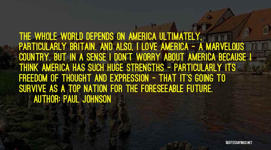 Freedom For America Quotes By Paul Johnson