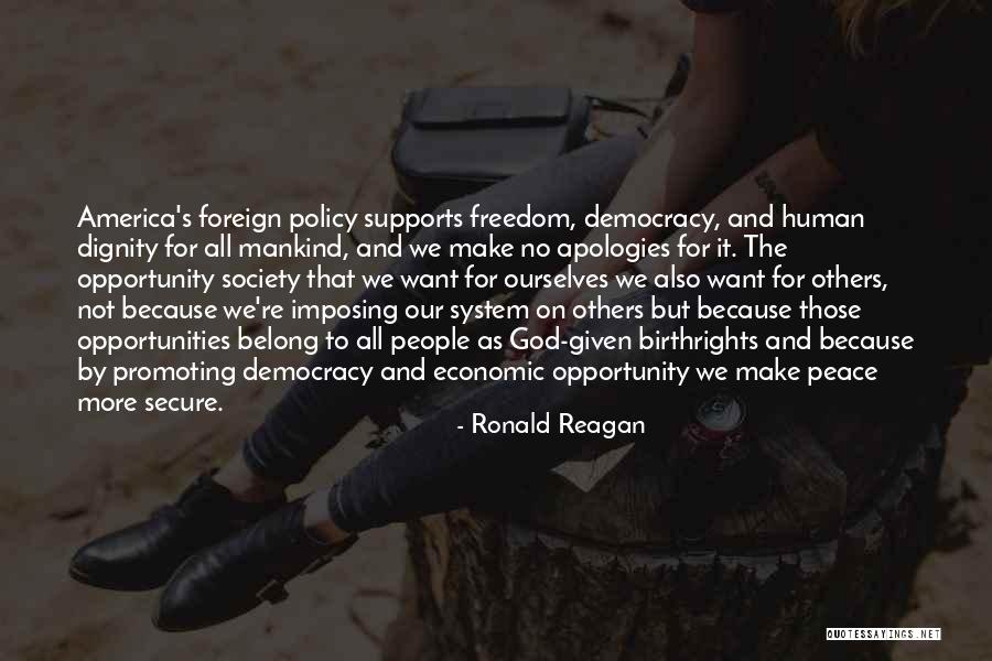 Freedom For America Quotes By Ronald Reagan