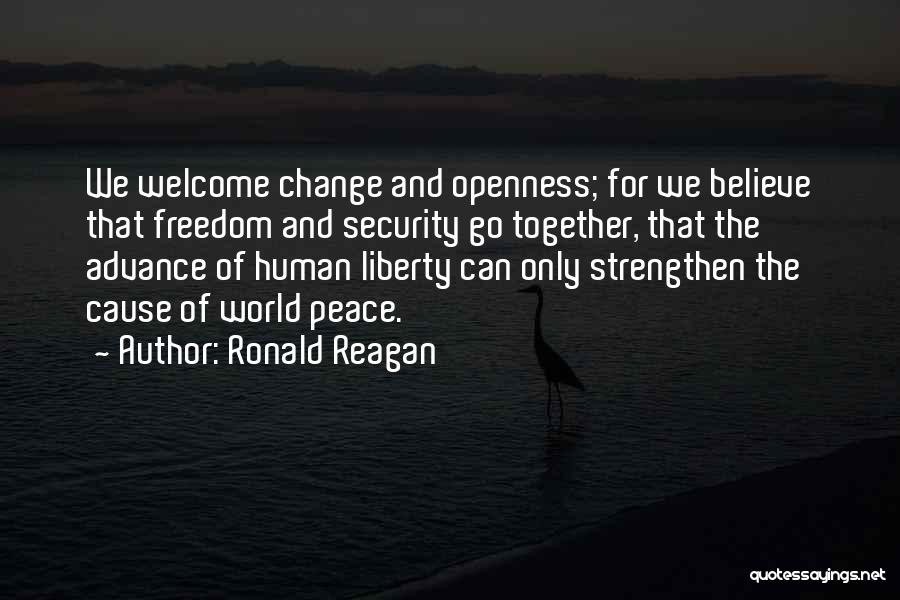 Freedom For Security Quotes By Ronald Reagan