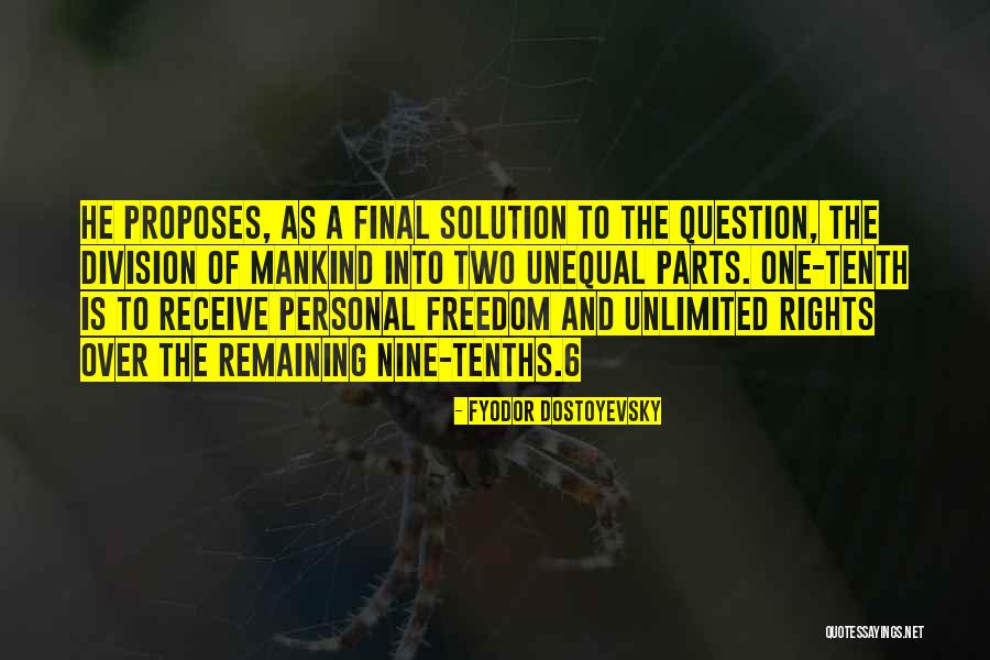 Freedom From Division Quotes By Fyodor Dostoyevsky Freedom From Division Quotes By Fyodor Dostoyevsky