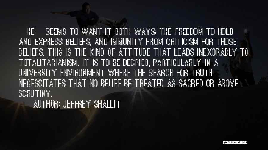 Freedom From Want Quotes By Jeffrey Shallit