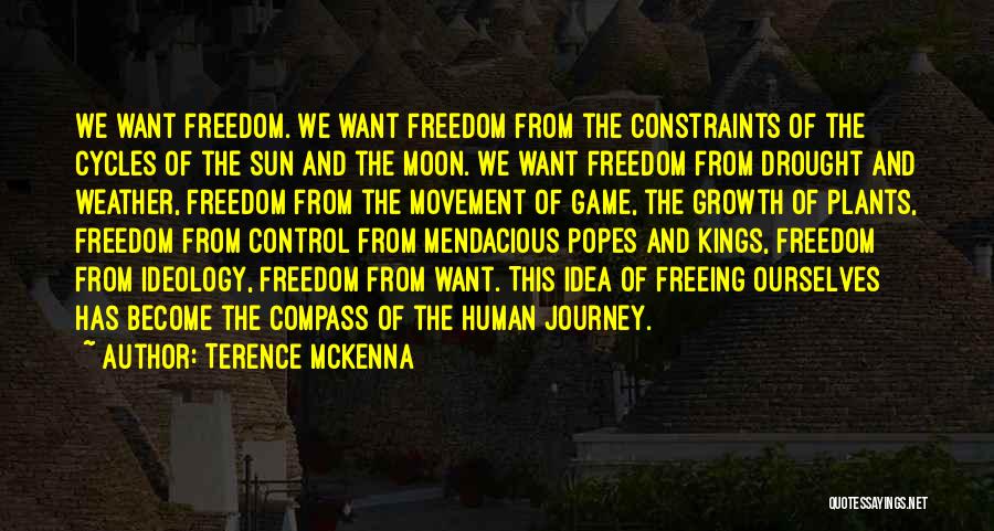 Freedom From Want Quotes By Terence McKenna