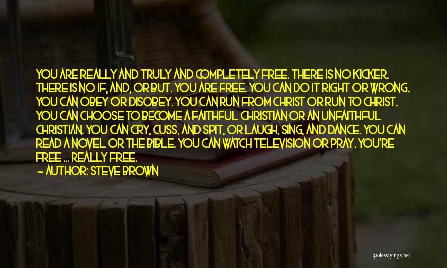 Freedom In Christ Bible Quotes By Steve Brown