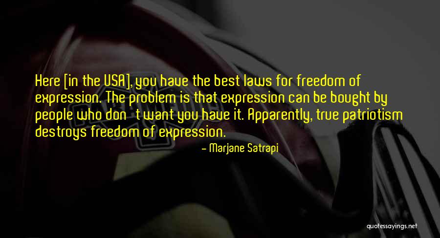 Freedom In The Usa Quotes By Marjane Satrapi