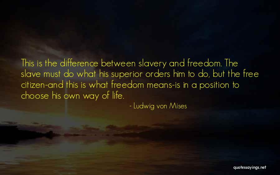 Freedom Is Slavery Quotes By Ludwig Von Mises Freedom Is Slavery Quotes By Ludwig Von Mises