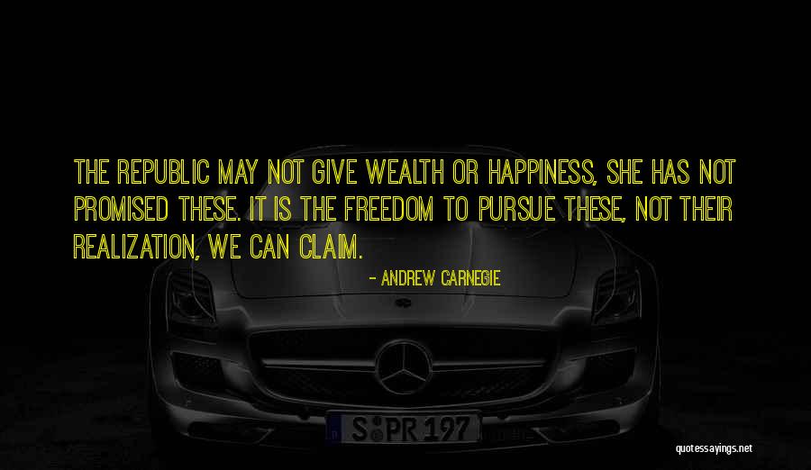 Freedom Is Wealth Quotes By Andrew Carnegie Freedom Is Wealth Quotes By Andrew Carnegie