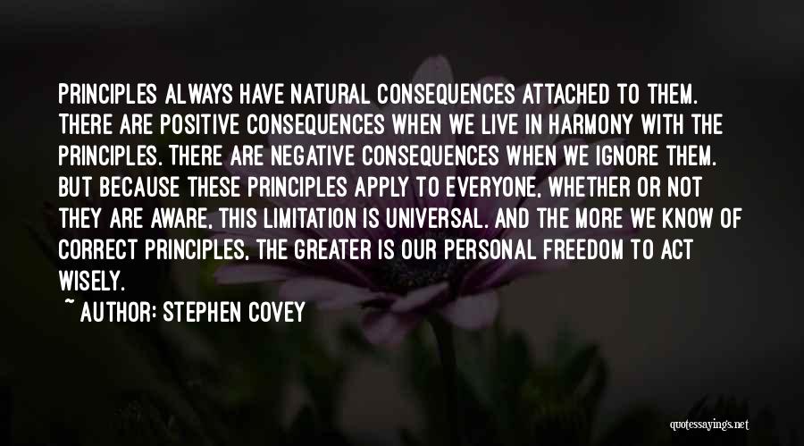 Freedom Limitation Quotes By Stephen Covey