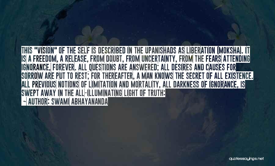 Freedom Limitation Quotes By Swami Abhayananda