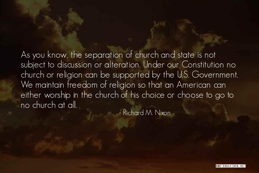 Freedom Of Choice Quotes By Richard M. Nixon Freedom Of Choice Quotes By Richard M. Nixon
