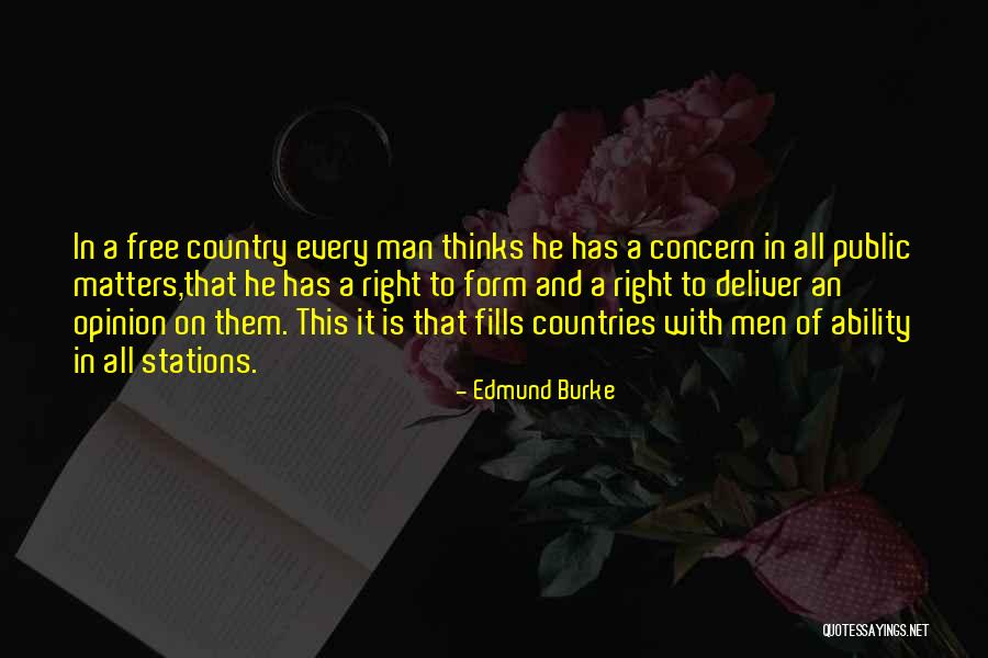 Freedom Of Countries Quotes By Edmund Burke