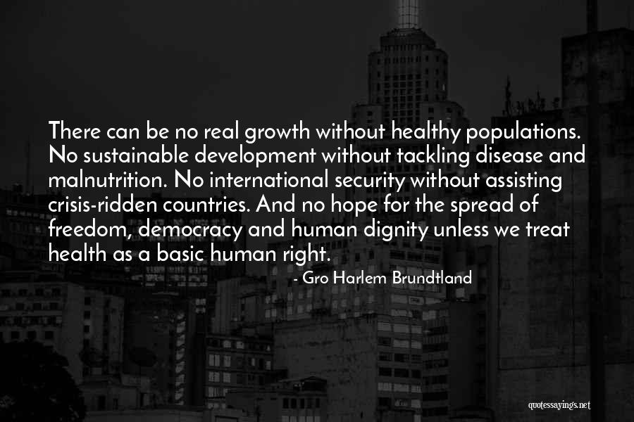 Freedom Of Countries Quotes By Gro Harlem Brundtland