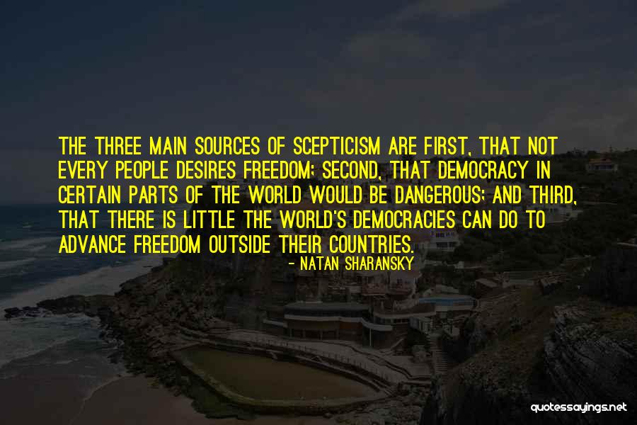 Freedom Of Countries Quotes By Natan Sharansky