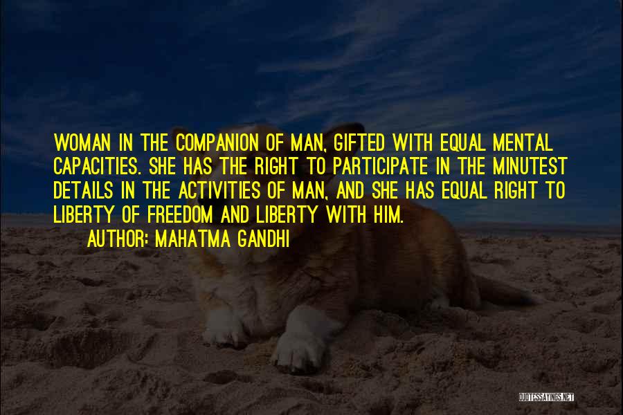 Freedom Of Equality Quotes By Mahatma Gandhi