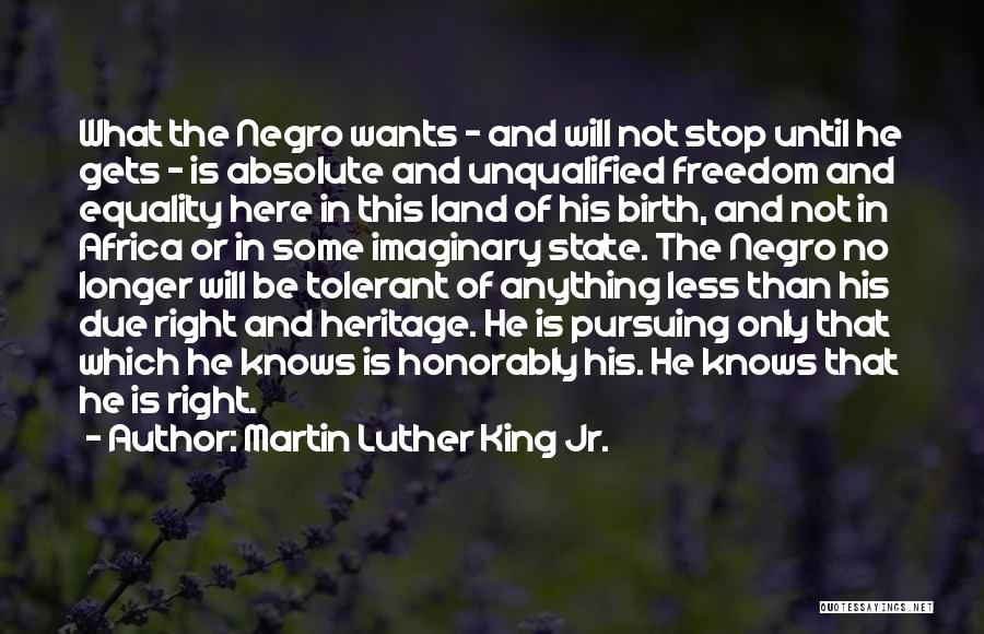 Freedom Of Equality Quotes By Martin Luther King Jr.