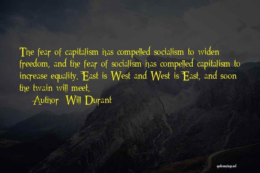 Freedom Of Equality Quotes By Will Durant