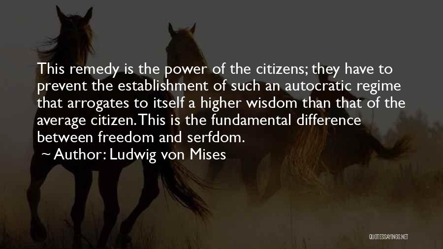 Freedom Of Establishment Quotes By Ludwig Von Mises