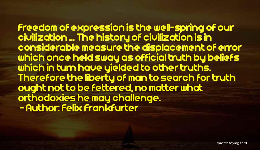 Freedom Of Expression Quotes By Felix Frankfurter