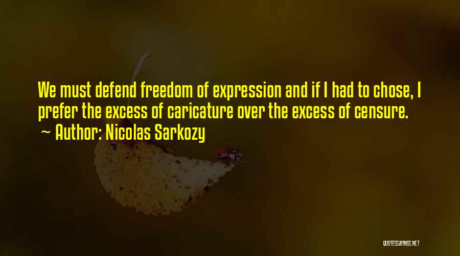 Freedom Of Expression Quotes By Nicolas Sarkozy