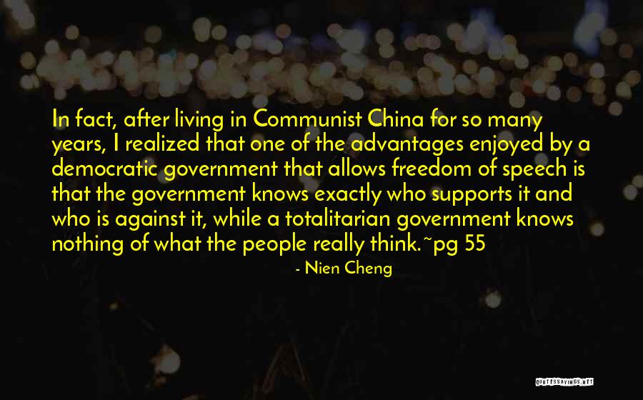 Freedom Of Living Quotes By Nien Cheng Freedom Of Living Quotes By Nien Cheng
